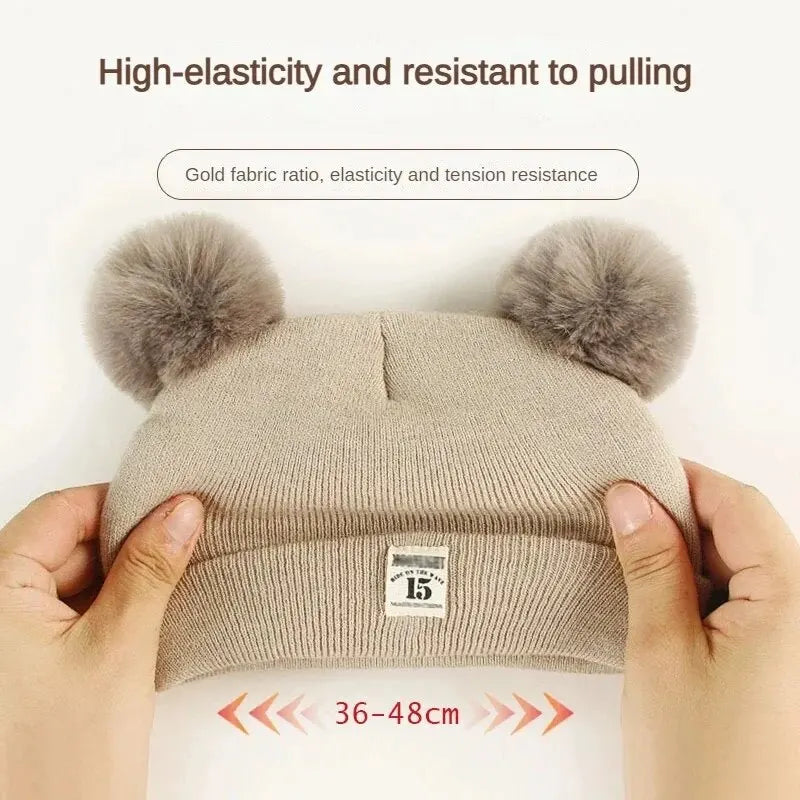 Shop Cozy Kids Pom Pom Beanies - Warm Knit Hats for Boys & Girls