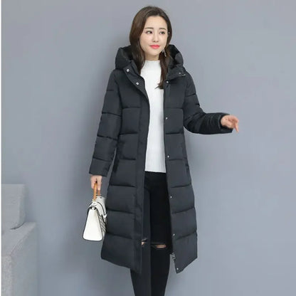 Women's Thickened Down Cotton Coat Medium-length Stylish Winter Jacket