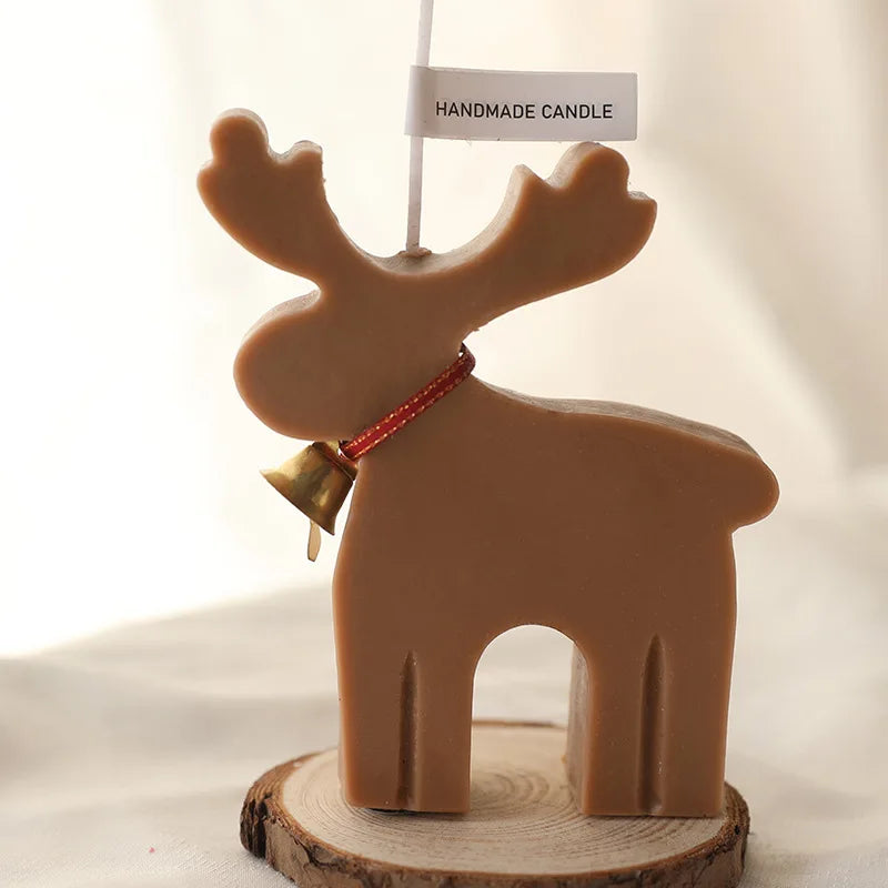 Christmas Candles Scented Deer Candles Home Decoration Merry Christmas Scented Candles Giving Festival Gift For Home New Year