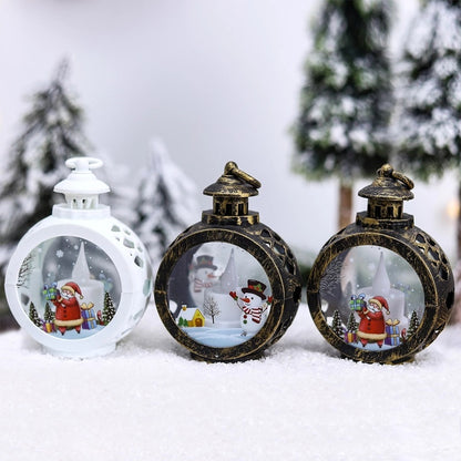 Christmas Round Wind Light Merry Christmas Decoration for Home Ornaments Xmas Gift New Year