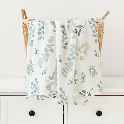Bamboo Swaddle Blanket Baby Blankets Newborn Muslin Blanket Organic Cotton Soft New Born Wrap 5 Petal Flower for Spring