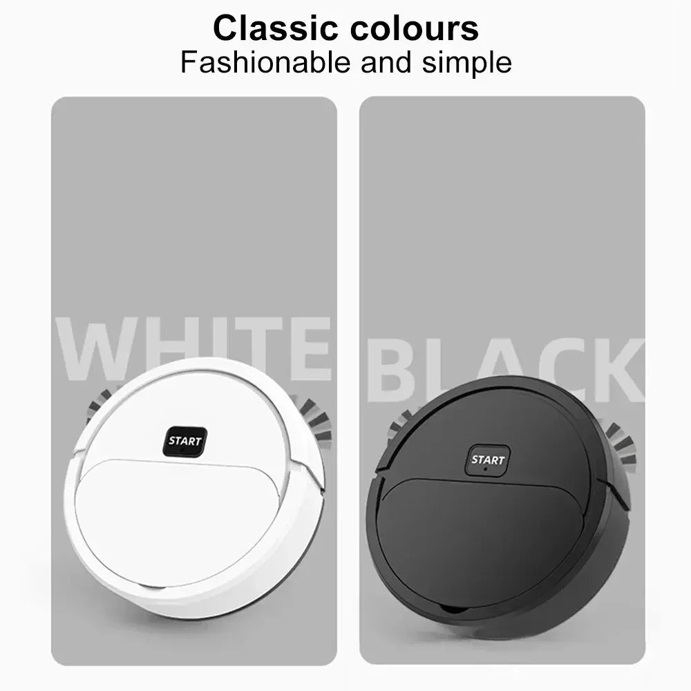 Shop Automatic Mini Robotic Vacuum Cleaner - USB Rechargeable, Wet & Dry, 3-in-1 for Home