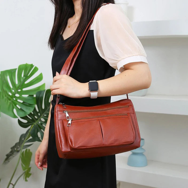 Shop Trendy Women's Soft Leather Crossbody Handbag