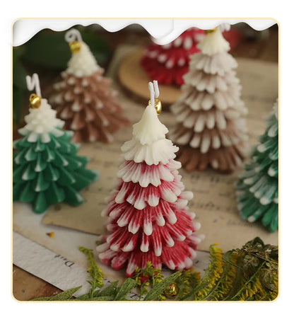 New Creative Christmas Tree Aromatherapy Candle Soybean Wax Scented Candle New Year Navidad Party Gifts Xmas Home Decoration