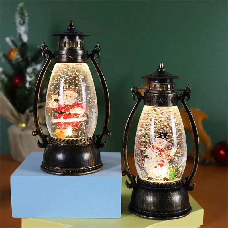 Christmas Decorations 2025 Crystal Ball Lighting Portable Oil Lamps Snow Ilght Christmas Tabletop Decoration Christmas Gifts