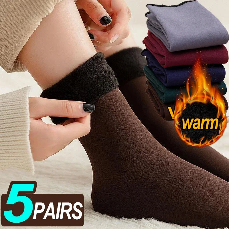 Winter Women’s Plush Thermal Socks - Cozy Winter Warmth