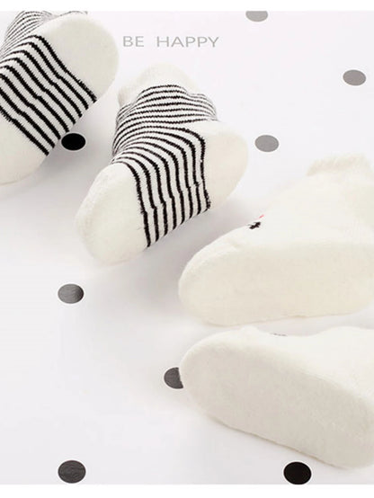 2Pairs Lovely Baby Socks Pack White Cotton Newborn Bebe Boys Girls Crew Socks Lot Love Mama Socks Toddler Stripe Infant Gift