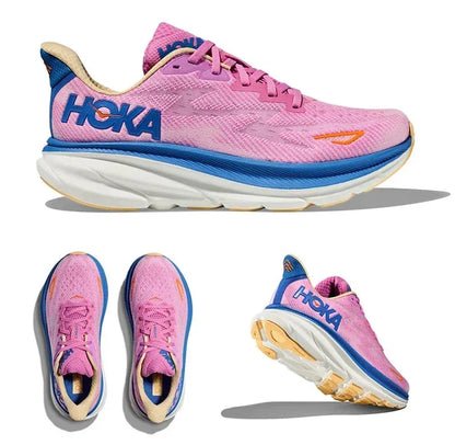 HOKA Clifton 9 Lightweight Cushion Running Shoes – Breathable & Road-Ready