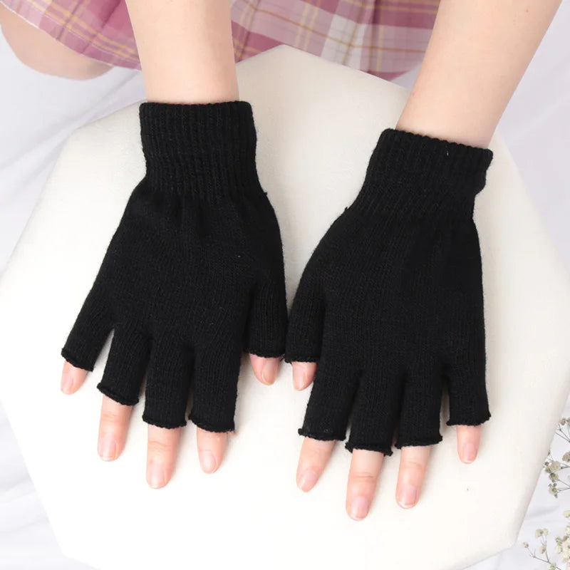 Winter Warmth Half-Finger Mittens (Unisex 1- Pair)