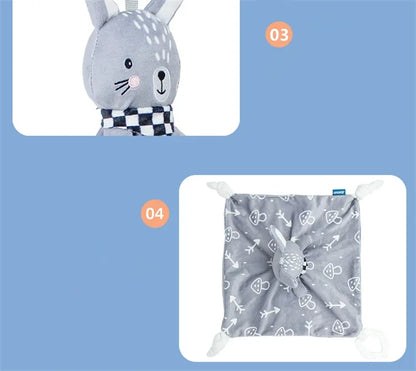 Baby Blanket Comforter Toys Plush Bunny Elephant Sleeping Towel Baby Rattles Stuffed Animals Appease Baby Toys 0 12 Months