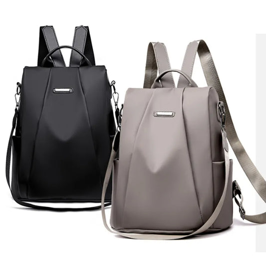 Shop Women's Multifunction Nylon Backpack - Casual, Solid Color, Detachable Strap