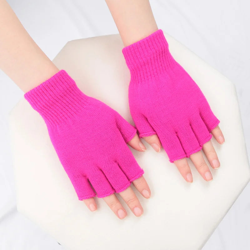 Winter Warmth Half-Finger Mittens (Unisex 1- Pair)