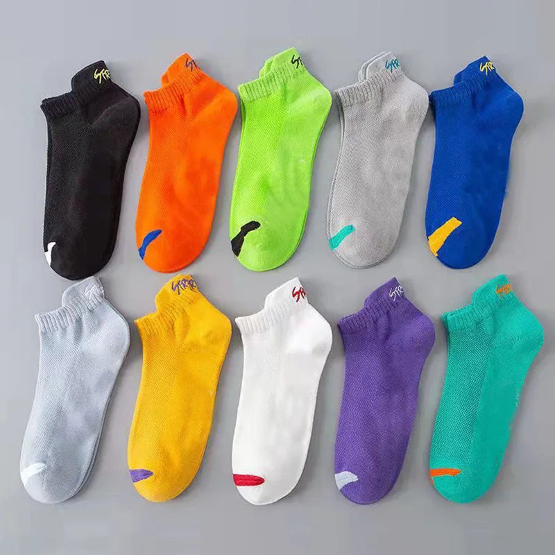 Shop Sporty No-Show Socks - Breathable & Stylish