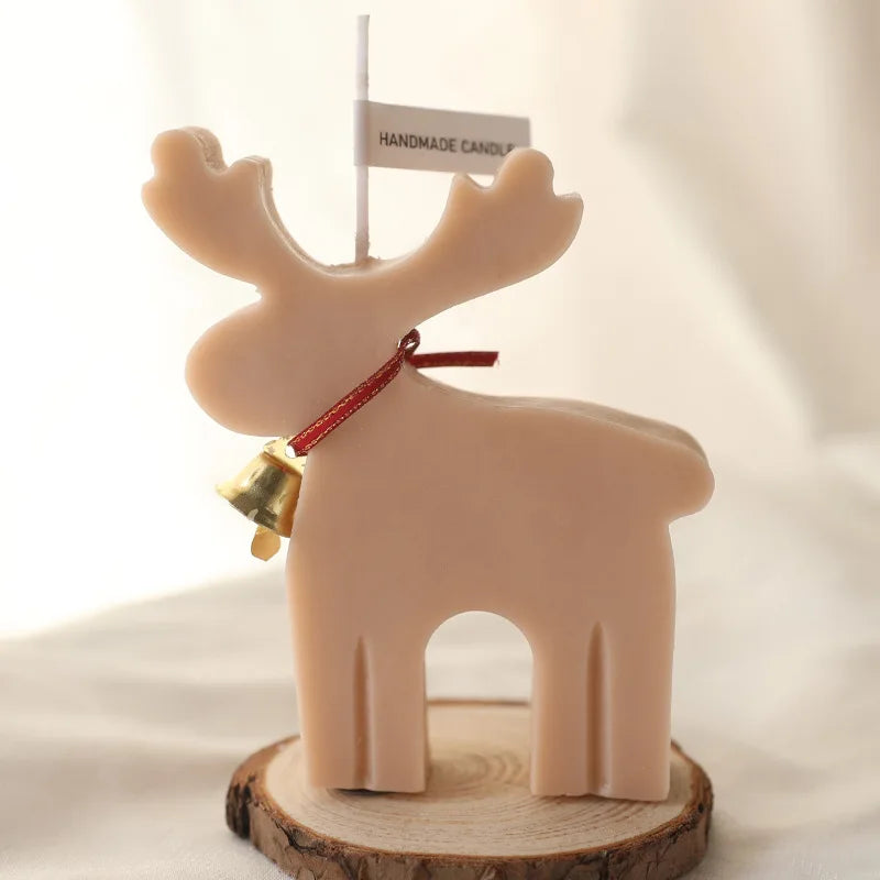 Christmas Candles Scented Deer Candles Home Decoration Merry Christmas Scented Candles Giving Festival Gift For Home New Year