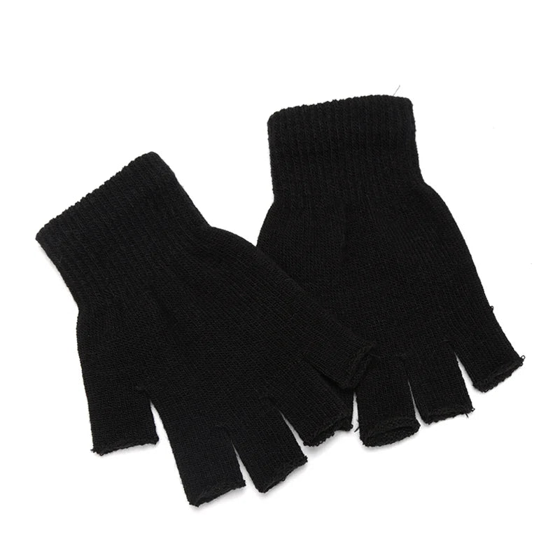 Winter Warmth Half-Finger Mittens (Unisex 1- Pair)