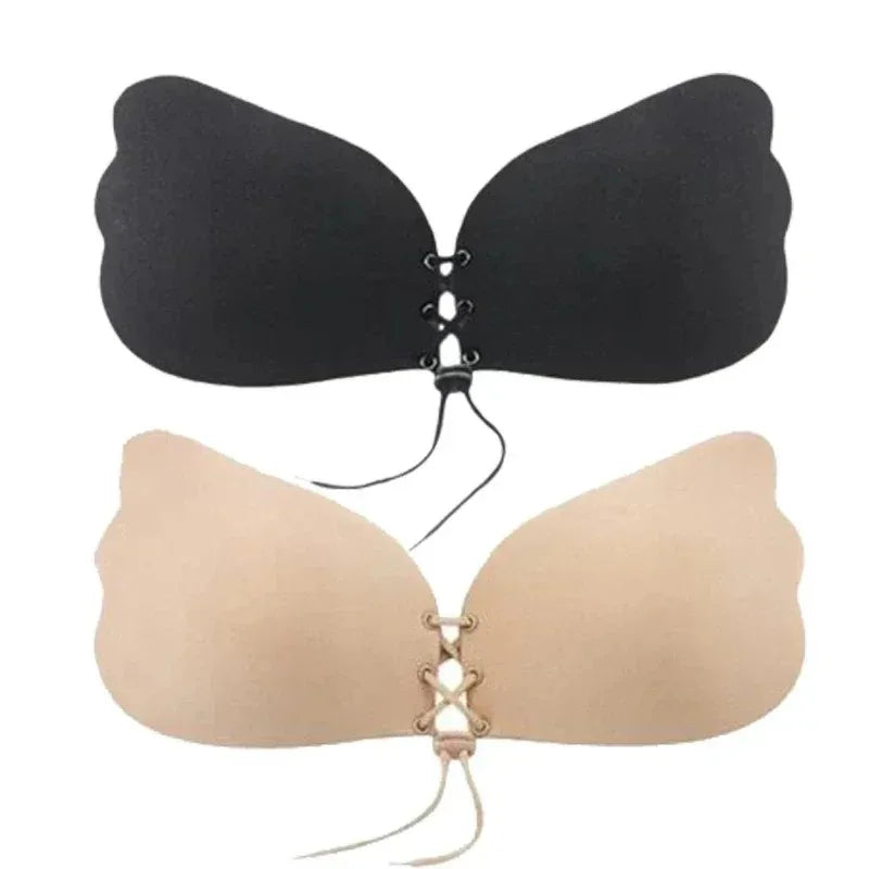 Shop Seamless Strapless Push-Up Fly Bra - Invisible Silicone Lingerie