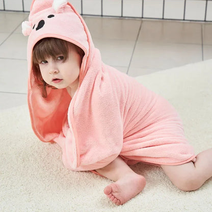 Baby Bath Towel Baby Towel Newborn with Hood Cartoon Coral Fleece Infant Towels Blanket Newborn Baby Bathrobe Infant Babys Stuff