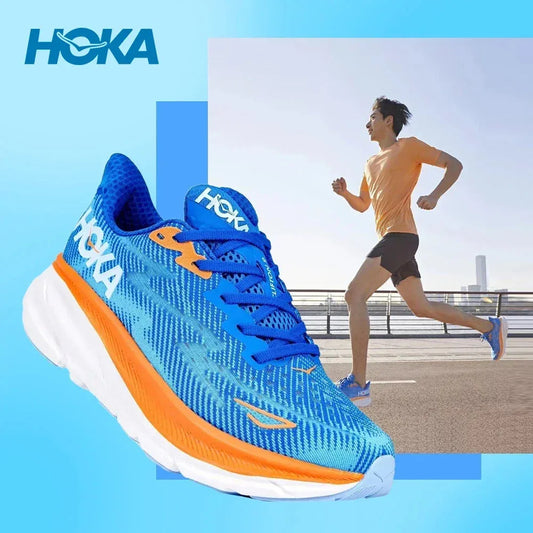 HOKA Clifton 9 Lightweight Cushion Running Shoes – Breathable & Road-Ready