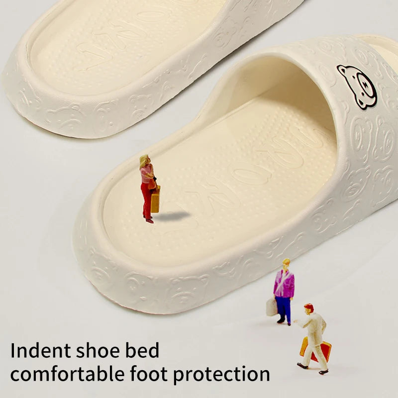 Non-slip Slippers Female Outer Wear - Bathroom Indoor Home Sandals