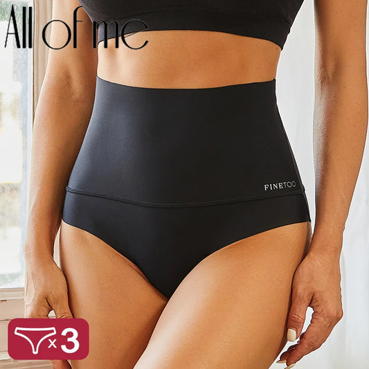 Shop Seamless High Waist Shapewear Panties - 3PCS Set