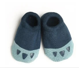 1 Pairs Boys Infant Walking Socken Girls Kids Anti Slip Floor Sock Fashion Solid Color Cotton Newborn Baby Socks