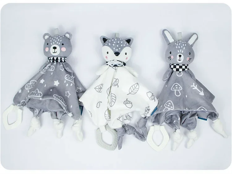 Baby Blanket Comforter Toys Plush Bunny Elephant Sleeping Towel Baby Rattles Stuffed Animals Appease Baby Toys 0 12 Months