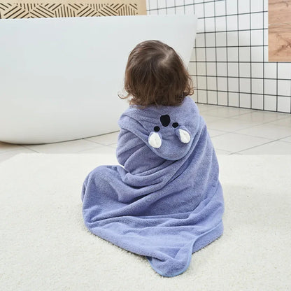 Baby Bath Towel Baby Towel Newborn with Hood Cartoon Coral Fleece Infant Towels Blanket Newborn Baby Bathrobe Infant Babys Stuff