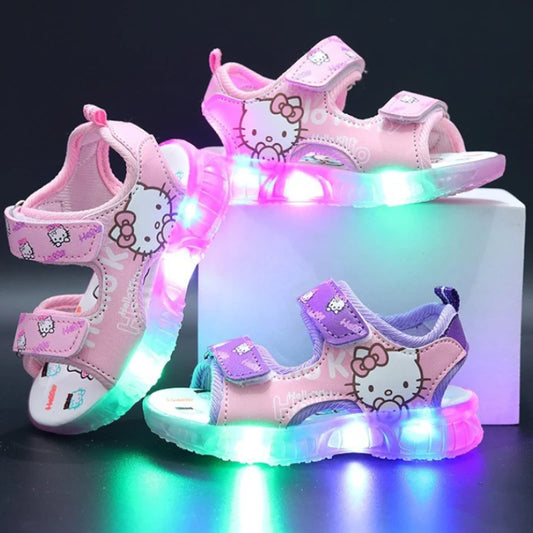 Cute LED Hello Kitty Sandals