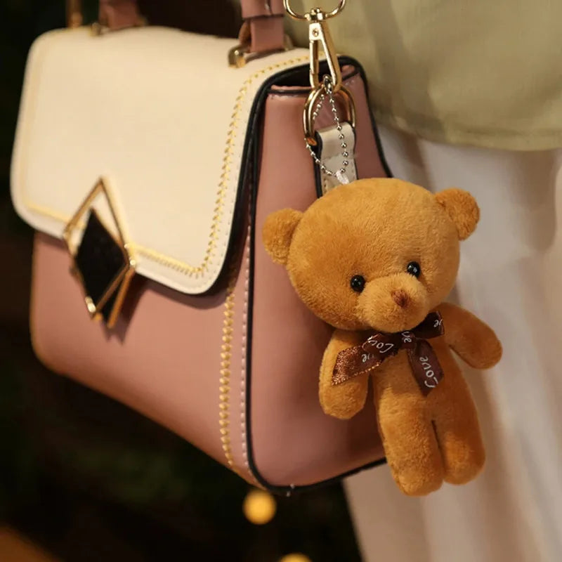 50pcs/lot Bears Stuffed Plush Toy Mini Bear Doll Toy Keychain Bag Pendant Wedding Decoration kids Birthday Party Gifts