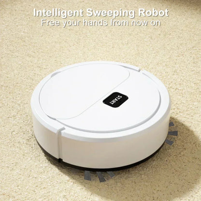 Shop Automatic Mini Robotic Vacuum Cleaner - USB Rechargeable, Wet & Dry, 3-in-1 for Home