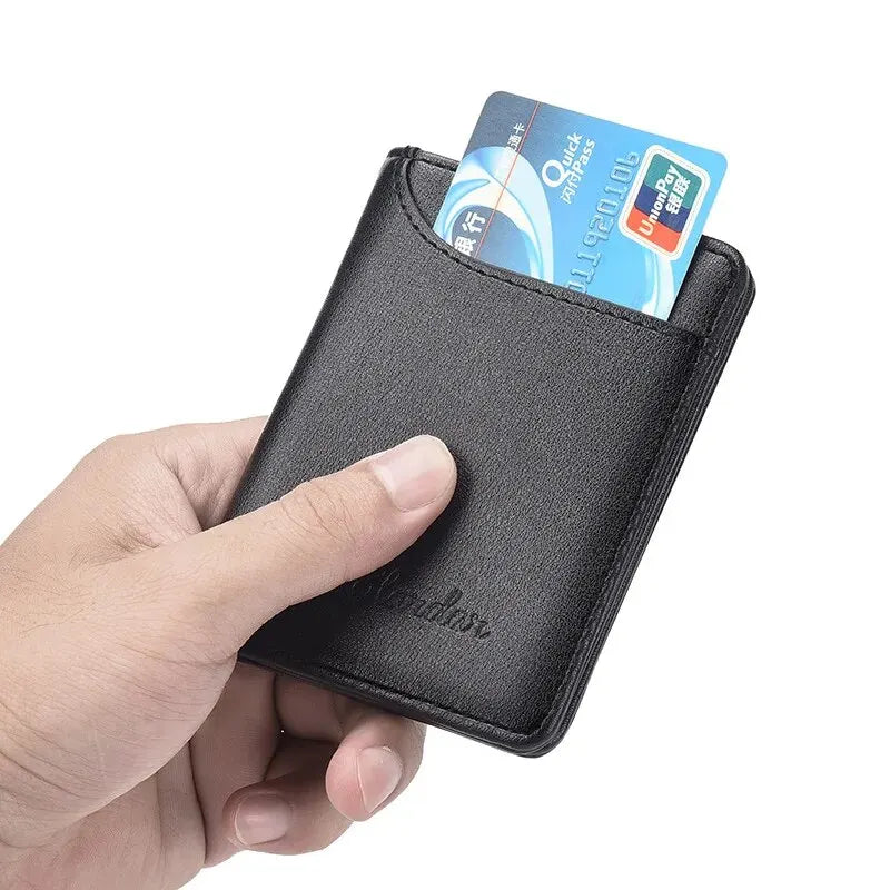 Men's Wallet Vertical Multi Card Small Wallet Driver's License Youth Mini Student Change Bag Card Bag