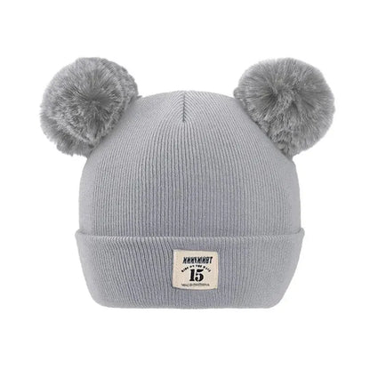 Shop Cozy Kids Pom Pom Beanies - Warm Knit Hats for Boys & Girls