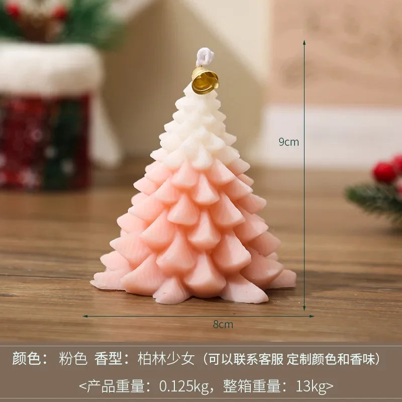 Christmas Tree Shape Scented Candles Christmas Party Atmosphere Candles Living Room Bedroom Aromatherapy Decoration Festiva Gift