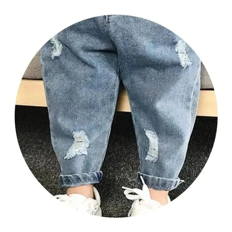 Shop Kids' Ripped Denim Harem Pants - Ages 2-5