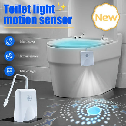 Shop Motion Sensor Star Projector Toilet Light - 16 Color LED Night Light