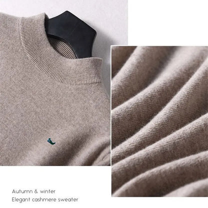 Men's Wool Sweater O-Neck Pullovers Knit Plus Size M-5XL Woollen Sweater Autumn Winter Tops High-End Jumpers