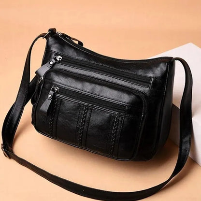 Shop Women's Soft Leather Multi-Layered Shoulder & Crossbody Bag