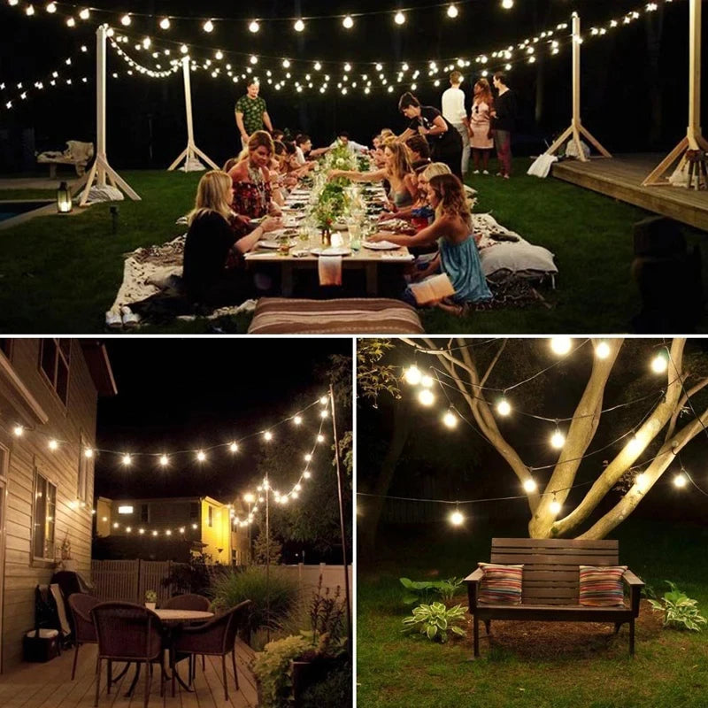 Shop Solar Globe LED String Lights - 60 LEDs, 8 Modes, IP65, Perfect for Garden & Party Decor