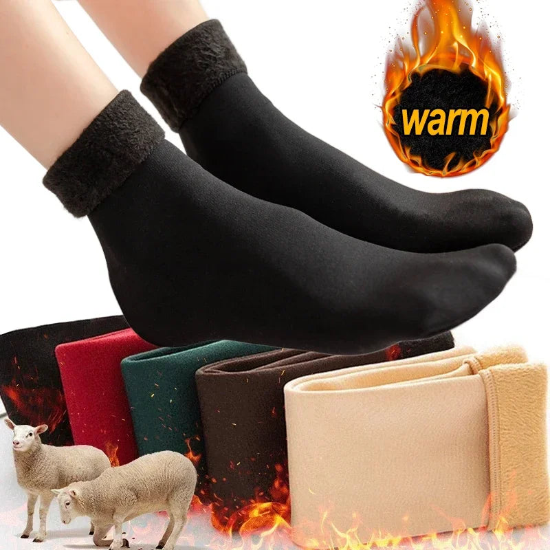 Winter Women’s Plush Thermal Socks - Cozy Winter Warmth