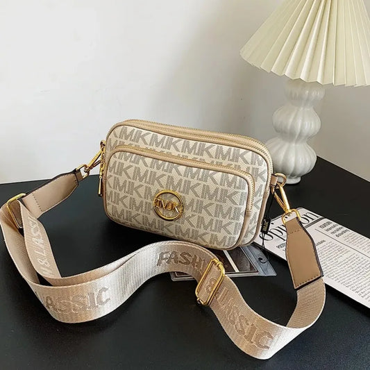 Shop Vintage Printed Leather Crossbody Bag with Adjustable Strap