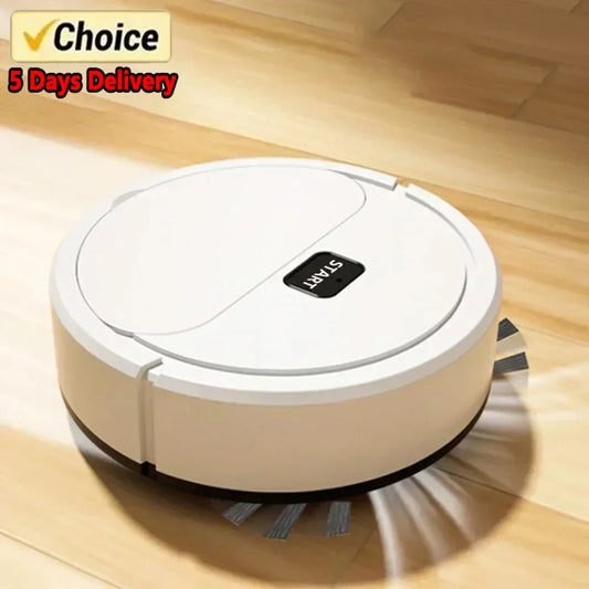 Shop Automatic Mini Robotic Vacuum Cleaner - USB Rechargeable, Wet & Dry, 3-in-1 for Home