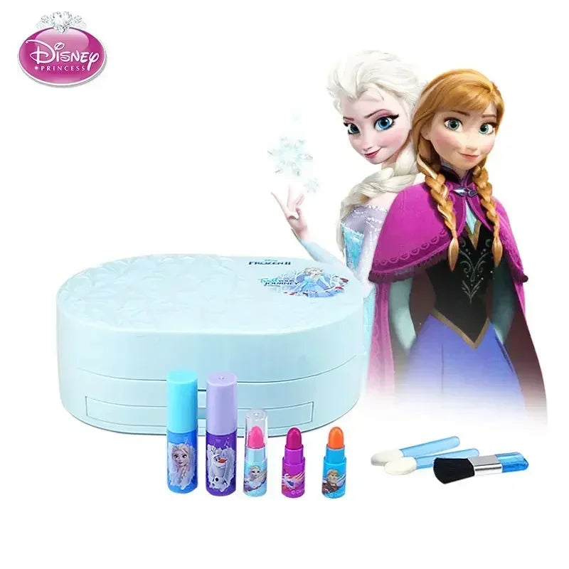 Disney Princess frozen 2 Original real Makeup Toy Set  Girl Gift Playhouse Fashion Toys