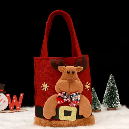 Shop 20PCS Festive Gift Tote Bags - Snowman & Bear Designs