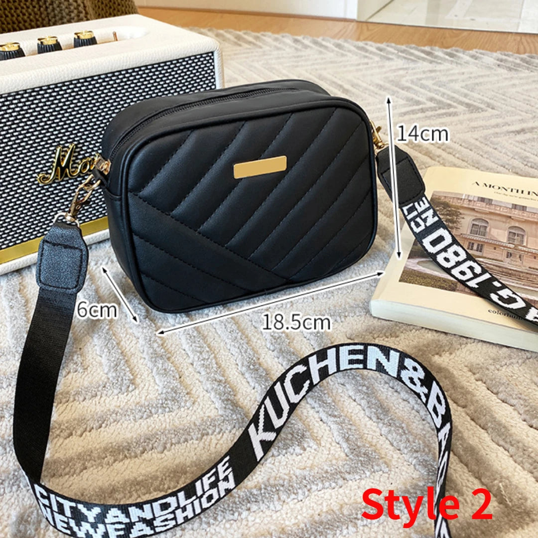 Shop Chic Leather Woven Crossbody Shoulder Bag for Women