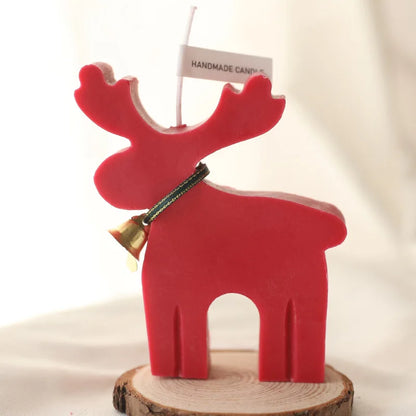 Christmas Candles Scented Deer Candles Home Decoration Merry Christmas Scented Candles Giving Festival Gift For Home New Year