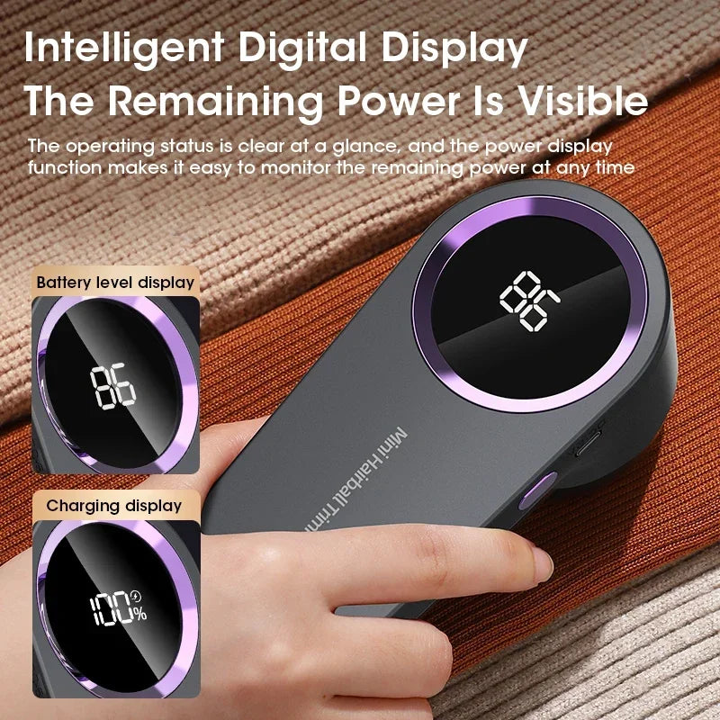 Shop Portable Electric Fabric Lint Shaver with LED Display