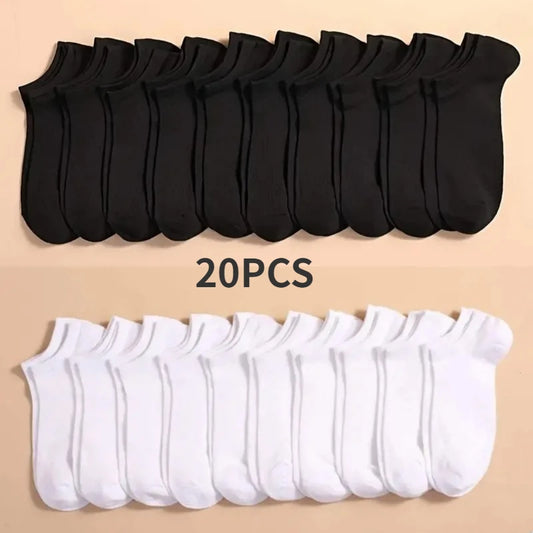 Shop 10-Pack Unisex Low-Cut Boat Socks - Comfy & Breathable