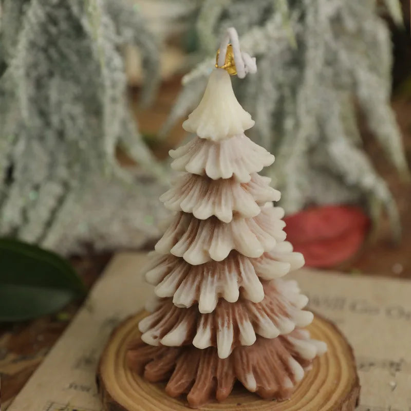 New Creative Christmas Tree Aromatherapy Candle Soybean Wax Scented Candle New Year Navidad Party Gifts Xmas Home Decoration