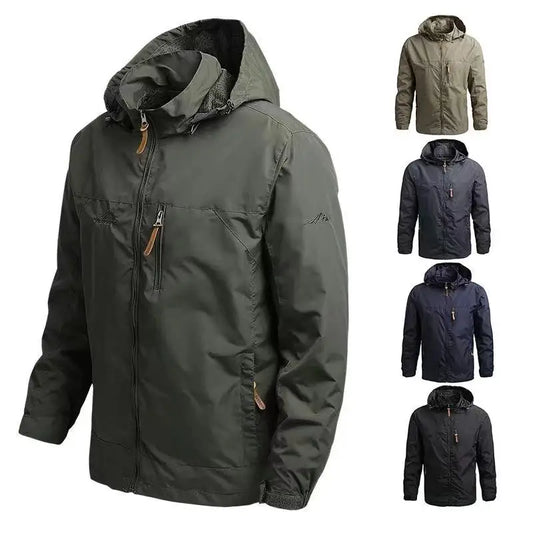 Men Windbreaker Military Field Jackets Outerwear Mens Tactical Waterproof Pilot Coat Hoodie Men Hunting Army Clothes