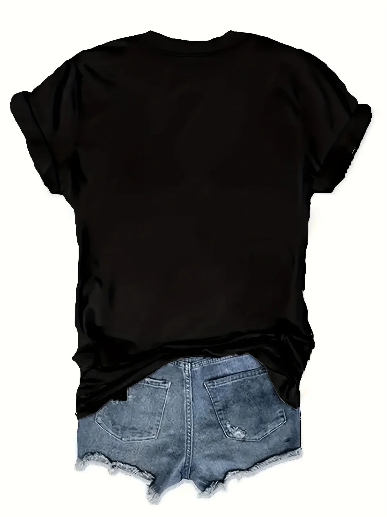 Vibrant Eiffel Tower Graphic Tee Casual Short Sleeve Crew Neck Top for Spring & Summer with Comfortable
